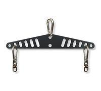 Multi-Grip LAT Pull Down Bar for Home Gym Fitness, Spreader Plate LAT Pulldown Attachments for Pulley System Cable Machine, Double to Single Cable Attachment Exercise Handle (Multi Hole Bar 1)