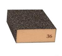 Multi-Grit Abrasives Sanding Sponge Block, Wet Dry Foam Pads For Wood Metal Paint Plastic And Drywall Polishing And Finishing(36Grit)