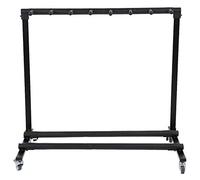 Multi Guitar Stand, 3/7 Universal Portable Guitar Display Rack with Rotatable Wheels and Non Slip Base, Foldable Guitar Stand for Acoustic Guitars, Electric Guitars or Basses
