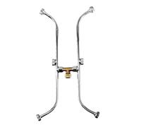 Multi-head column irrigation frame stainless steel double sided, | patio bed