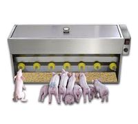 Multi-Head Piglet Nipple Feeder, 10/14 Stainless Steel Automatic Temperature Control Feeding Equipment for Piglets, Efficient Milk Delivery System