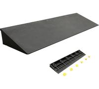 Multi-Height Rubber Threshold Ramp for Wheelchairs, Scooters & Bikes - Portable Step Ramp for 3" Doorway Rise & 1-6cm Curb - Lightweight Accessibility Solution(Size:50 * 16 * 6CM)