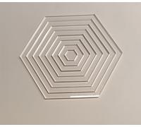 Multi Hexagon Router Template,1" - 8" Hexagon Nested Quilt Template for Woodworking&Craft (Style1)