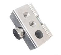 Multi Hole Aluminum Alloy Camping Table Clip Slider for IGT Quick Install 6mm, 1/4 Inch, 8mm Adapter Holes for Flexible Outdoor Accessory Placement (silver)