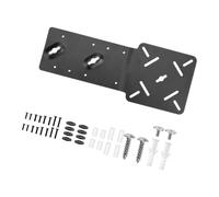 Multi Hole Dock Bracket for Screen Back Installation, Rear Holder, Metal Frame, Wall Setup, Black Finish, Hardware Included Dock Bracket Monitor Back Holder Docking Station Mount Metal Wall