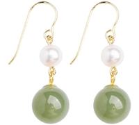 Multi Hole Earrings Anti Jade Long Tassel Earrings For Women Retro Versatile Temperament Buckle Earrings Stud Earrings Eclectic Earrings for Women (Mint Green, One Size)