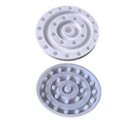 Multi Hole Silicone Candlestick Circular Silicones Mold for Holder Wedding Festival Decoration Round Disk Mold