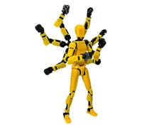 Multi-joint Action Figure Template - Eight Characters Cartoon Armed Collect With Moving Limbs | Table Fan Display Figure For Coffee Table, Shelf