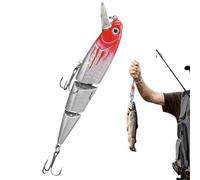 Multi-Joint Fishing Lure, Segmented Fishing Bait | Multi -Connected High Hook Sinking Wobbler,Lifelike Slow Sinking Swim Bass Fishing Fishing for and Saltwater