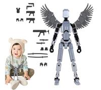 Multi-Joint Mobile Movable Multi-Joint Figure, 3D Printed Action Figure Toy, Body Activity Robot, Office Robot, Multi-Joint Mobile Toy, Figures