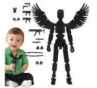 Multi-Joint Movable Robot, Joint Movable Action Figures | 3D Printed Figure | Multiple Movable Toy, Mechanical Desk Toy for Adults and Children