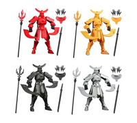 Multi-Jointed 3D Printed Action Figure | Flexible Action Figures for Modeling Collectors, Lucky Assembly Action Figures