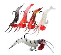 Multi Jointed Fishing Lure Fishing Lure with Hook,Multijointed Glow in the Dark Fishing Lure - 5pcs Portable Artificial Soft Baits Colorful Fishing Lures for Aquatic Saltwater Fishing Lure