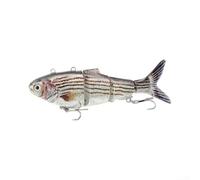Multi-Jointed Swim Bait 13cm ABS Body Realistic | Built-in rotating propeller, auto-swim action, effortless casting, attracts target fish, for clear water use