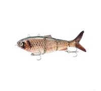 Multi-Jointed Swim Bait 13cm ABS Body Realistic | Built-in rotating propeller, auto-swim action, effortless casting, attracts target fish, for clear water use