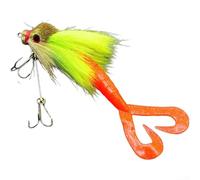 Multi Jointed Swimbait 22cm with Feather Binding and Twin Tail Design for Enhanced Water Flow Disruption and Fish Attraction (green)