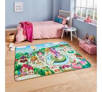 Multi Kids Handmade Modern Graphics Pictorial Rug For Living Room And Bedroom-120Cm X 160Cm