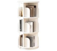 Multi-Layer 360° Rotating Bookshelf Stackable Floor Standing Bookcase with Baffle Modern Storage Rack for Bedroom Living Room & Home Office (Size: 99x46cm Color: C)