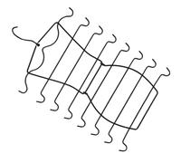 Multi Layer Bra Hanger Iron Folding Organizer for Vest and Bra
