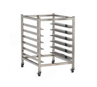Multi-Layer Bun Pan Bakery Rack,Commercial Mobile Sheet Pan Rack,Stainless Steel Racking Trolley Storage,for Bread Pizza Baking,Load 400kg(6-Tier)