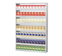 Multi-layer Cigarette Display Rack, Aluminum Alloy Wall Mounted Cabinet for Convenience Store Retail Counter