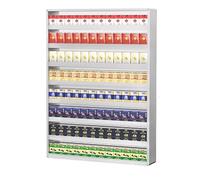 Multi-layer Cigarette Display Rack, Aluminum Alloy Wall Mounted Cabinet for Convenience Store Retail Counter