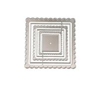 Multi-Layer Die Cutter, Nested Metal Cutting Dies for Card Making Scrapbooking Journaling DIY Crafts, Geometric Shapes,Star Heart Square Flower Frame Hexagon,Embossing Stencils (L)