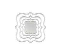 Multi-Layer Die Cutter, Nested Metal Cutting Dies for Card Making Scrapbooking Journaling DIY Crafts, Geometric Shapes,Star Heart Square Flower Frame Hexagon,Embossing Stencils (F)