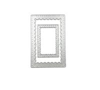 Multi-Layer Die Cutter, Nested Metal Cutting Dies for Card Making Scrapbooking Journaling DIY Crafts, Geometric Shapes,Star Heart Square Flower Frame Hexagon,Embossing Stencils (J)