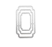 Multi-Layer Die Cutter, Nested Metal Cutting Dies for Card Making Scrapbooking Journaling DIY Crafts, Geometric Shapes,Star Heart Square Flower Frame Hexagon,Embossing Stencils (H)