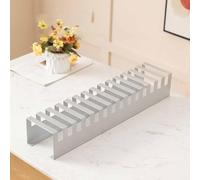 Multi-Layer Flooror & Tile Sample Holder, Commercial Desktop Quartz Stone nizer Shelf for Display Bulk, White Black Building Material Tems Stand with 14 Card Slots