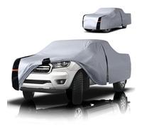 Multi-Layer Ford Ranger Truck Cover, Custom fit Ranger 2019-2026 Super/Crew Cab Short Bed(4.9'-6')Car Cover Waterproof All Weather, Full Exterior Cover Rain Wind Dust and UV Protector With Door Zipper