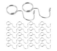Multi-Layer Hanger Connector Hooks Space Saving Wardrobe Organizer 30pcs Stainless Steel with Secure Linking Design for Closet Organisation Compatible with Most Clothes Hangers