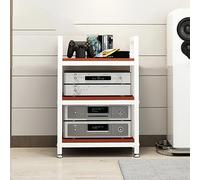 Multi-Layer HiFi Rack - White o Stand for Vinyl Records, Router, AV Equint, Floor-Standing Phonoschrank, HiFi Shelf for Home Theater and Music Lovers