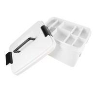 Multi-Layer Home Medicine Case Portable Plastic White | Medicine Classification, Trips and House Use, Compact Storage for First-aid Supplies