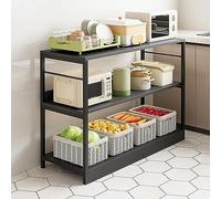 Multi-Layer Kitchen Rack Stand Shelf with Lar Capaci 3-Tier Microwave Oven Stand Versatile Kitchen nizer 80x35x100cm Space-Saving Sto Solut