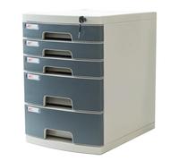 Multi-Layer Locking Desktop File nizer - Secure Plastic Storage for Office Documents - Compact 5-Drawer Solution for Efficient Filing and nization