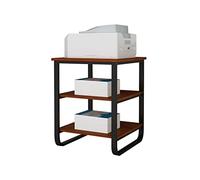 Multi-Layer Metal Printer Stand - Heavy-Duty Office & Home File Storage Rack Floor-Standing for Printers & Kitchen Use File Shelf Solution