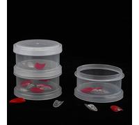Multi-Layer Nail Art Storage Box with 3 Layers, Transparent PP Material, High Capacity for Nail Decorations, Sequins, Powders, Tips Organization