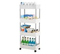 Multi Layer Narrow Rolling Storage Cart For Bathroom Kitchen Organizers Space Saving Mobile Shelving Unit With Modern Multilayer Homes Storage Trolleies