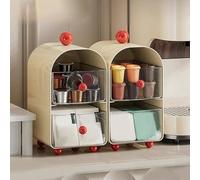 Multi Layer Organizer Box for Storing Tea Bags and Coffee Supplies in Style (Black)