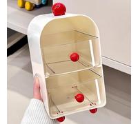 Multi Layer Organizer Box for Storing Tea Bags and Coffee Supplies in Style (White)