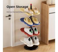 Multi layer shoe rack entryway storage organizer with dopamine design, space saving 2/3/4/5 tier options, ABS frame offers stable shoe storage, assembly required (2 tier White)