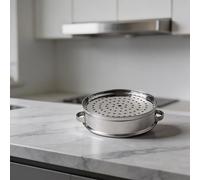 Multi Layer Steamer for Stovetop Cooking with Cover Fits Multiple Pot Sizes for Preparing Vegetables Eggs Fish and Baby Food Without Oil (20cm Steamer)