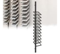 Multi-Layer Tile Display Stand with Wall Mount, Metal Storage Rack for Building Material and Craft Show Samples