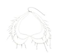 Multi Layer Waist Chain Belly Chain With Butterfly Charm And Round Pearls Stylish Body Jewelry For Special Occasion Women's Elegant Waist Decoration