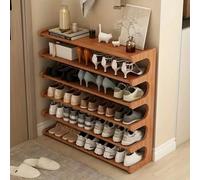 Multi-Layer Wooden Shoe Rack - 6-Tier Sto nizer for Entryway, Hallway & Narrow Closets - 70cm/27.5in Slish Home Solut