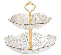 Multi-layered candy tray for living room coffee table and wedding or birthday party dessert display (9.45×7.87in)