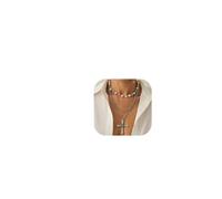 Multi-layered Colorful Rhinestone Choker Necklace Festival Rave Gothic Cross Pendant Chest Chain Jewelry Wedding Bridal Crystal Clavicle Chain Jewelry for Women, M, Metal, No Gemstone