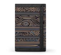 Multi-layered Textured Hard Line Wallet, Unisex Tri-Fold Wallet with Card Slots & Keychain, Lightweight & Minimalist Wallets for Travel, Daily Use, Gifts
